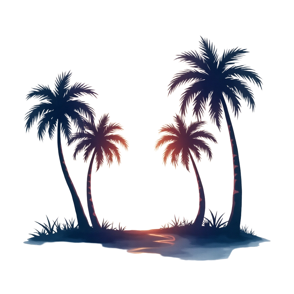 Tropical Sunset Oasis